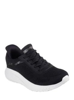 Noir/Blanc - Baskets Skechers BOBS Sport Squad Chaos Slip In