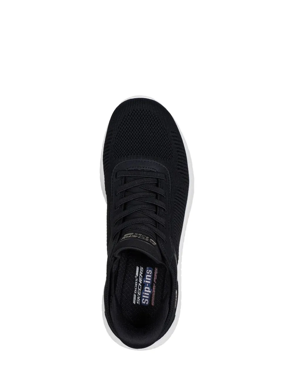 Noir/Blanc - Baskets Skechers BOBS Sport Squad Chaos Slip In