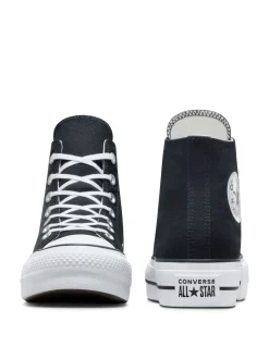 Noir/Blanc - Converse Baskets larges Chuck Taylor All Star Lift