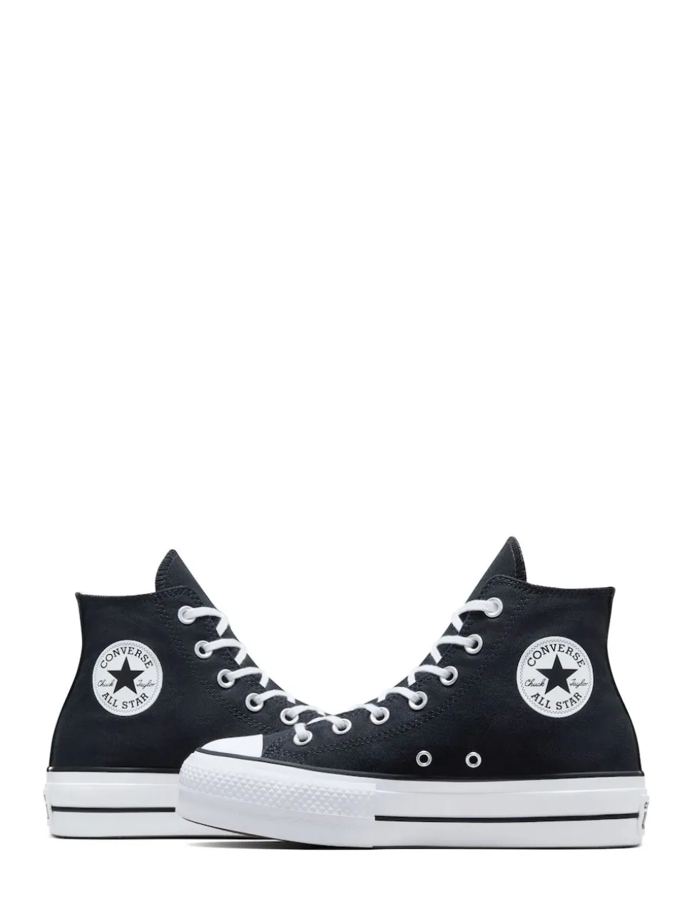 Noir/Blanc - Converse Baskets larges Chuck Taylor All Star Lift