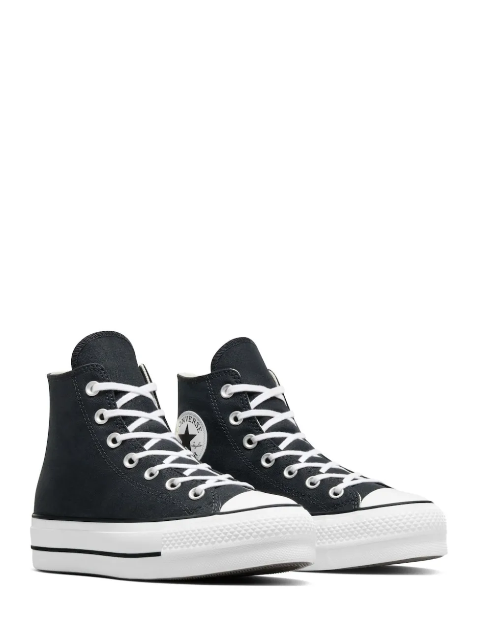 Noir/Blanc - Converse Baskets larges Chuck Taylor All Star Lift