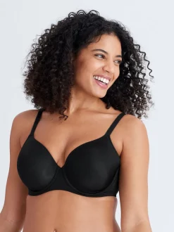 Noir/Blanc - DD Light Pad Soutien-gorge T-shirt à bonnets lissants 2 Pack