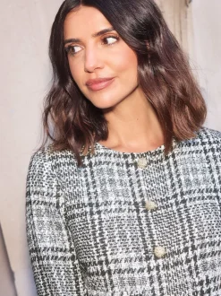 Noir/Blanc - Friends Like These Veste Trophy en boucle X Lucy Meckleborgh