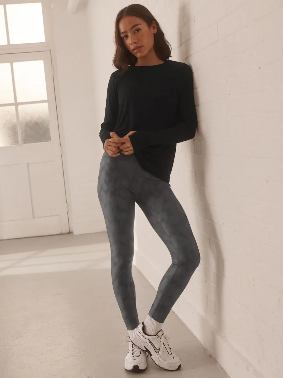 Noir/Blanc - Leggings Power Active Sports