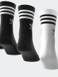 Noir/Blanc - Lot 3 de chaussettes adidas Originals à 10 bandes