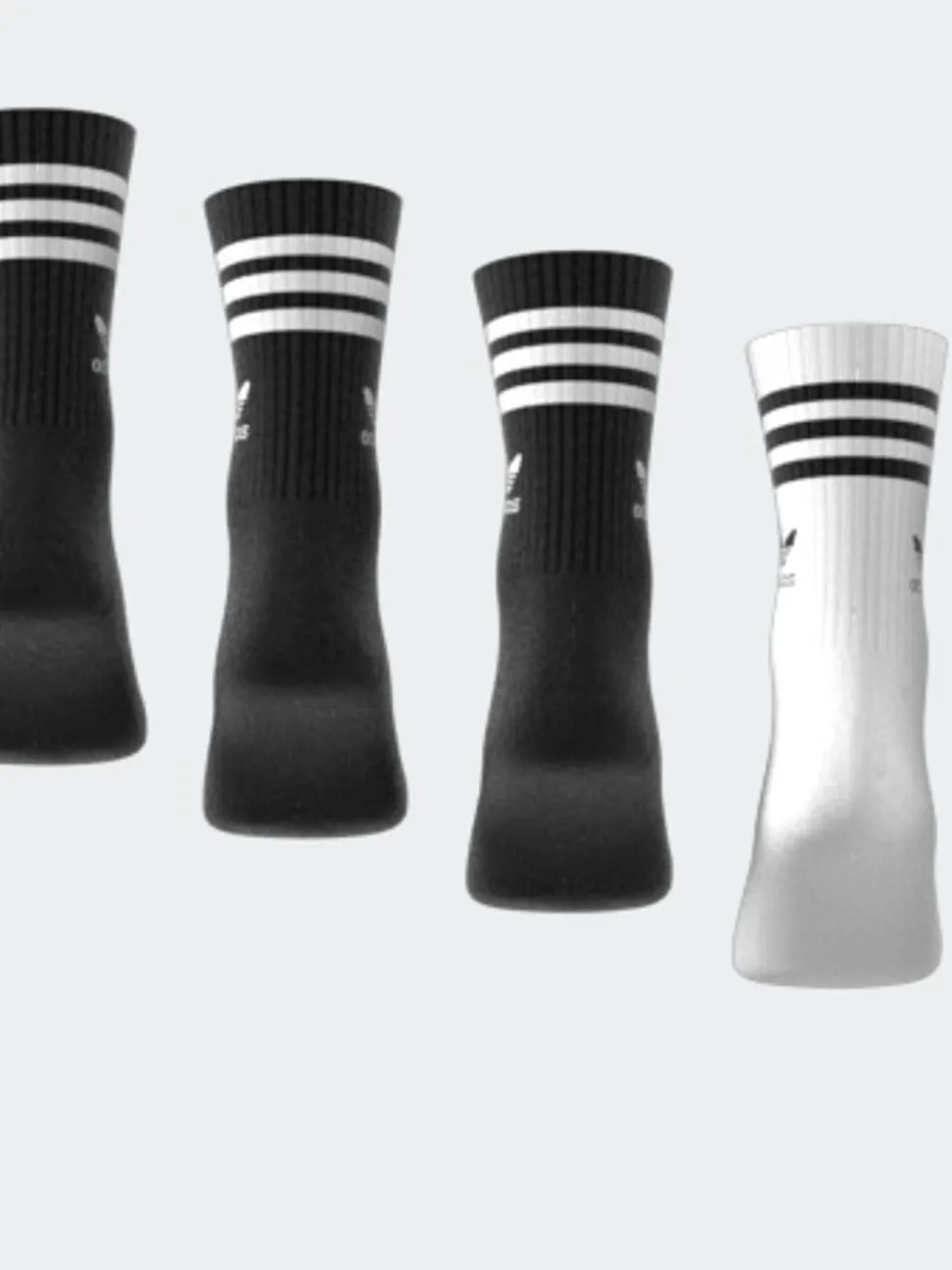 Noir/Blanc - Lot 3 de chaussettes adidas Originals à 10 bandes