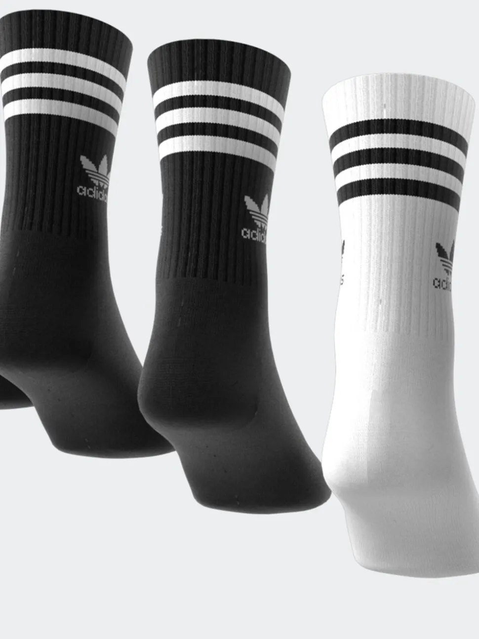 Noir/Blanc - Lot 3 de chaussettes adidas Originals à 10 bandes