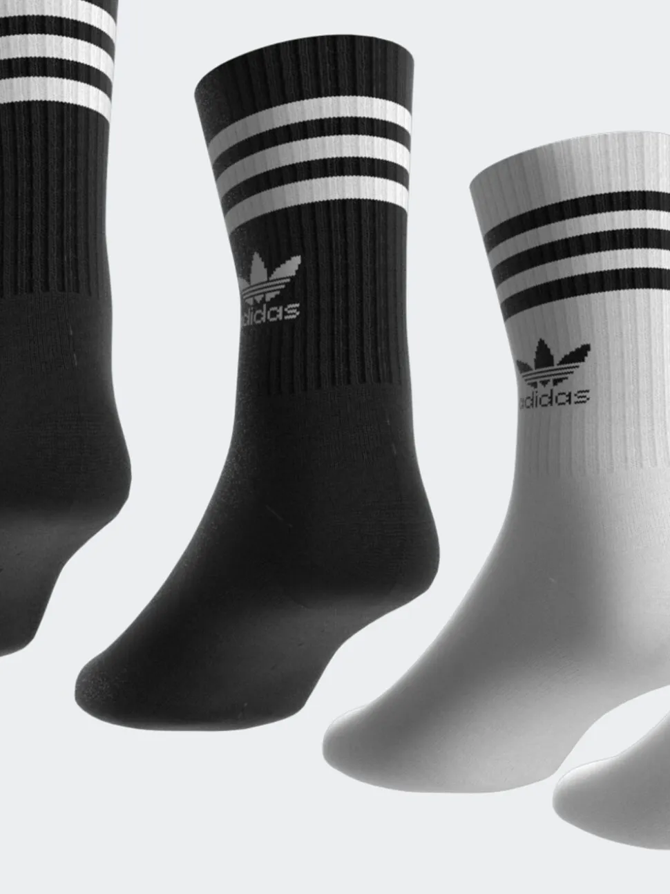 Noir/Blanc - Lot 3 de chaussettes adidas Originals à 10 bandes