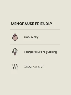 Noir/Blanc - Lot de 2 culottes Menopause Friends Cooling