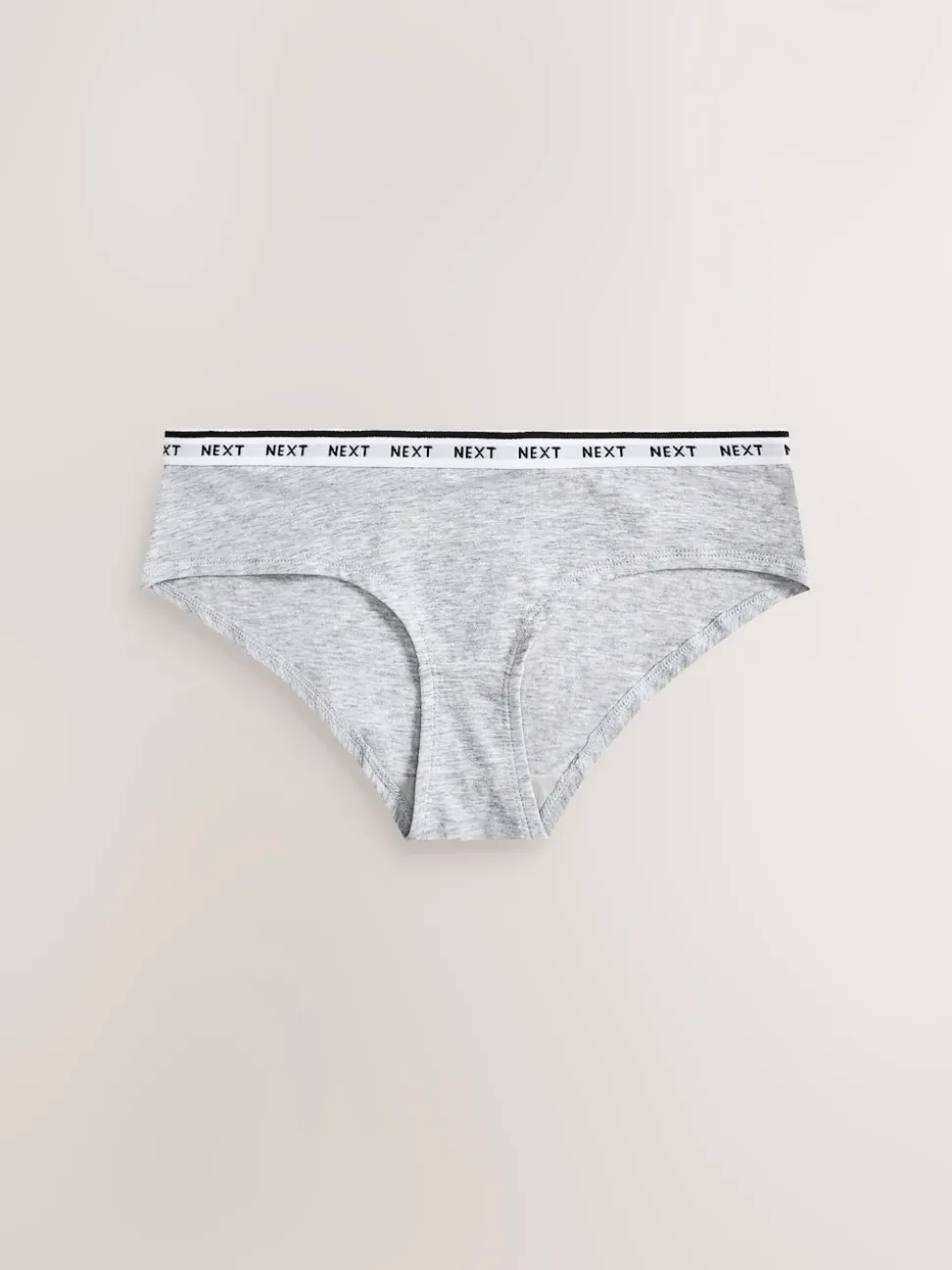 Noir/Blanc - Lot de 7 culottes à logo en coton