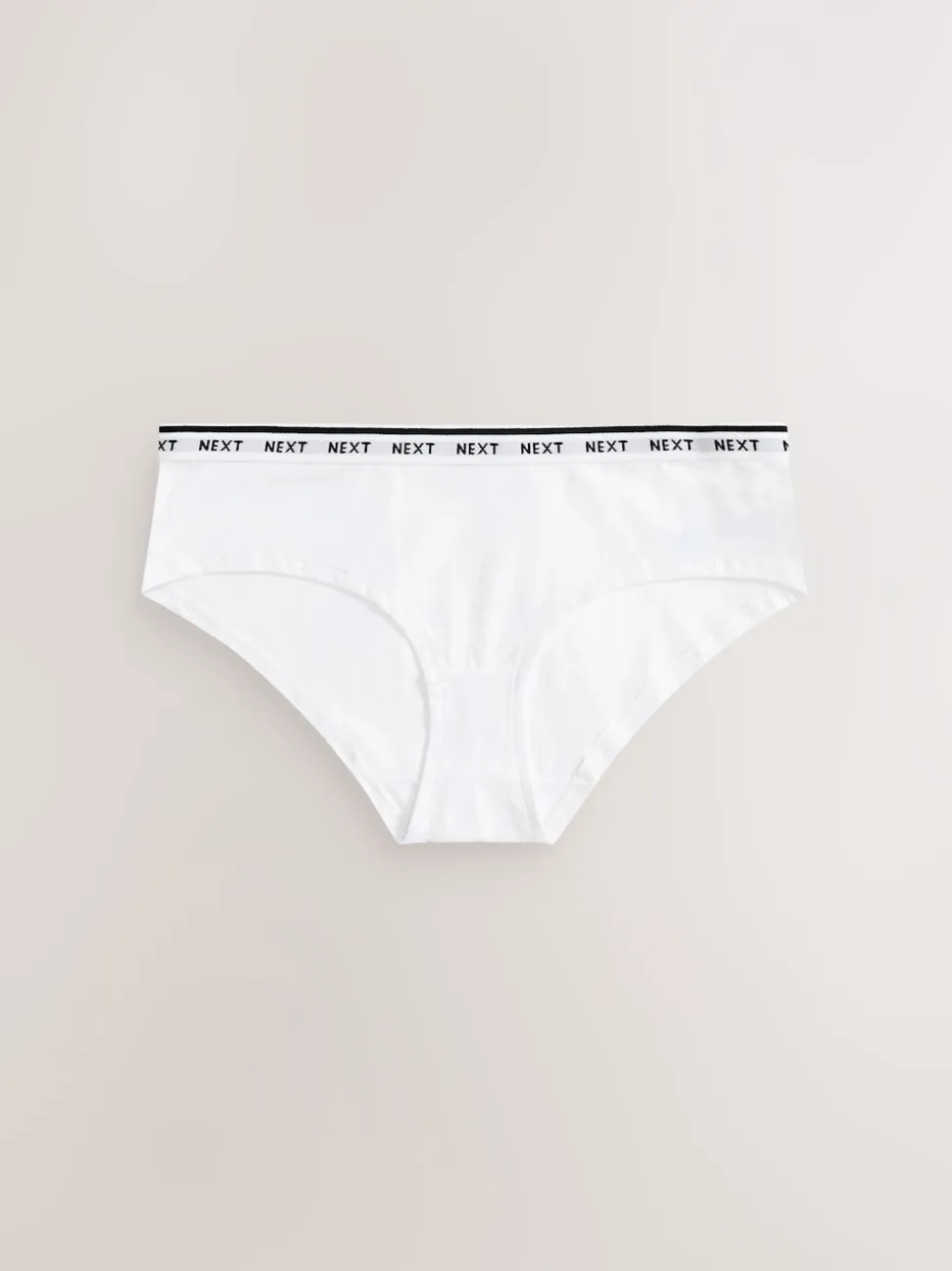 Noir/Blanc - Lot de 7 culottes à logo en coton