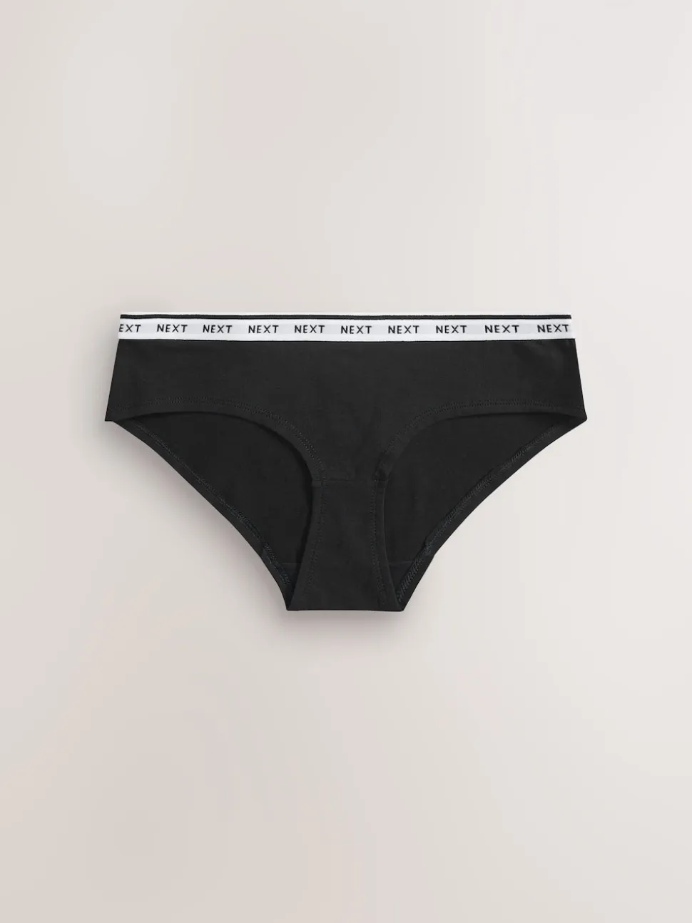 Noir/Blanc - Lot de 7 culottes à logo en coton