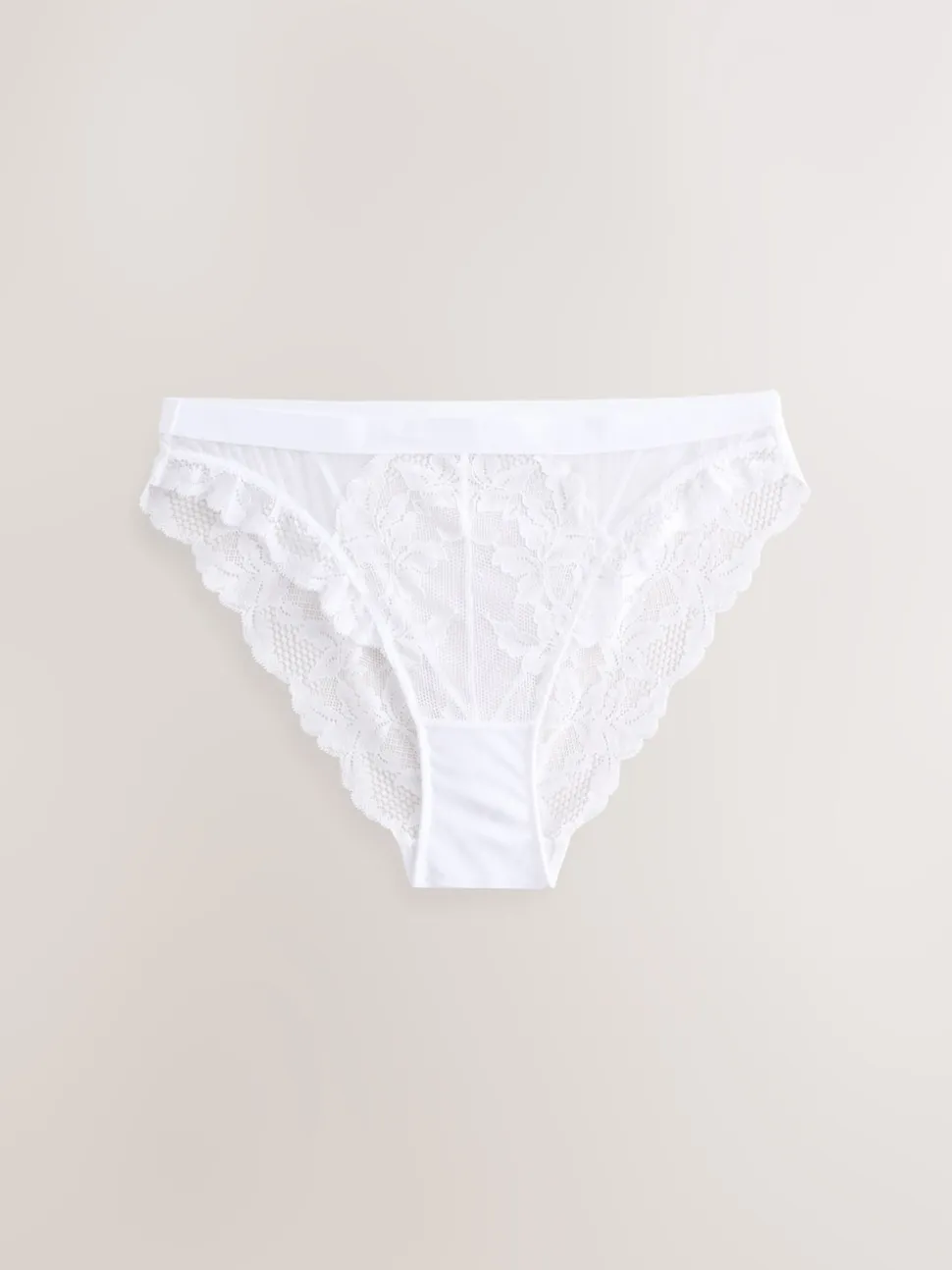 Noir/Blanc - Lot de 2 slips en dentelle