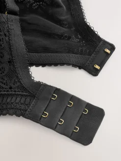 Noir/Blanc - Lot de 2 soutiens-gorge DD+ en dentelle non rembourrés bonnets complets