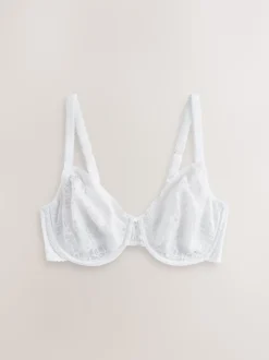 Noir/Blanc - Lot de 2 soutiens-gorge DD+ en dentelle non rembourrés bonnets complets