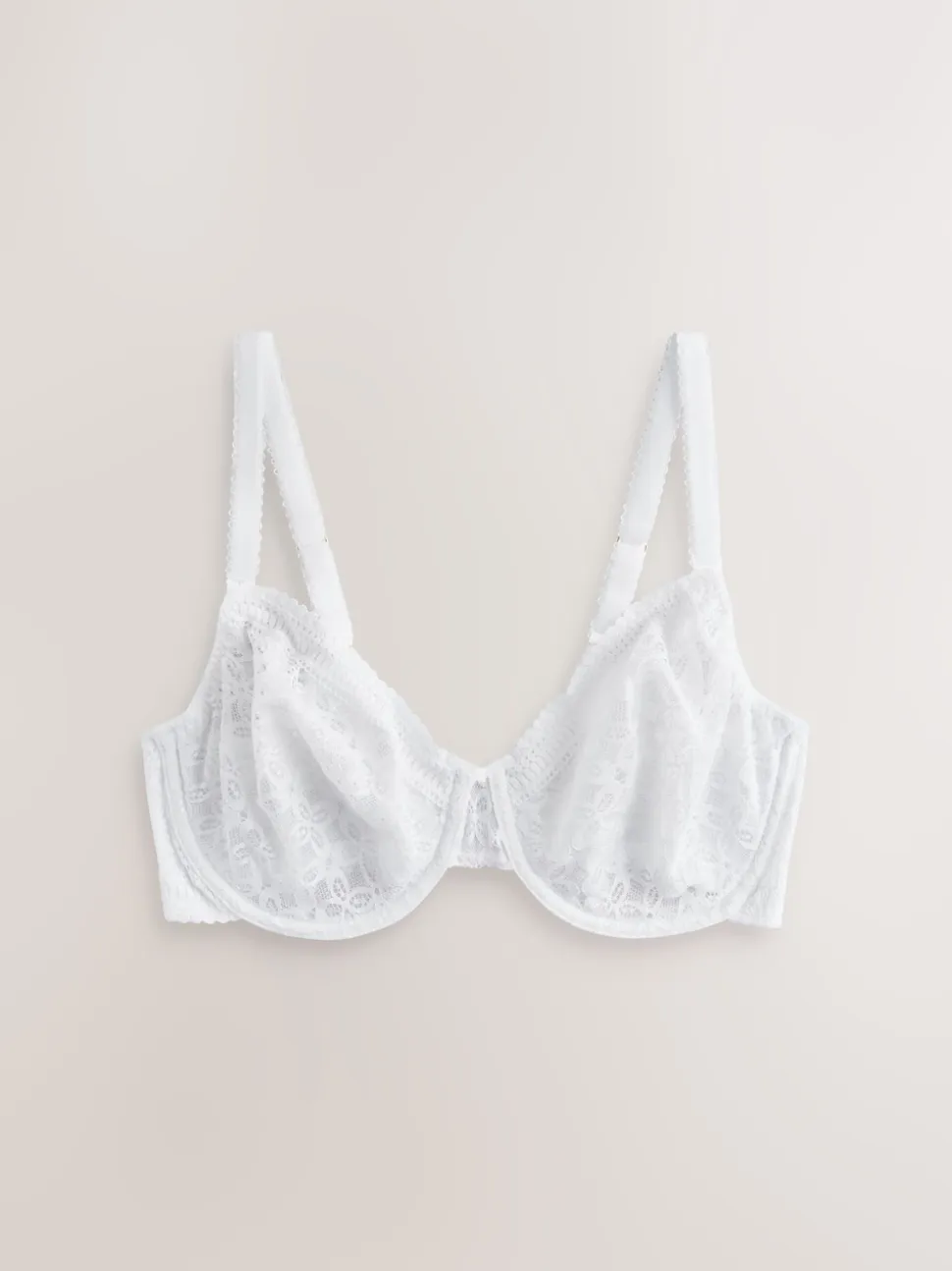 Noir/Blanc - Lot de 2 soutiens-gorge DD+ en dentelle non rembourrés bonnets complets