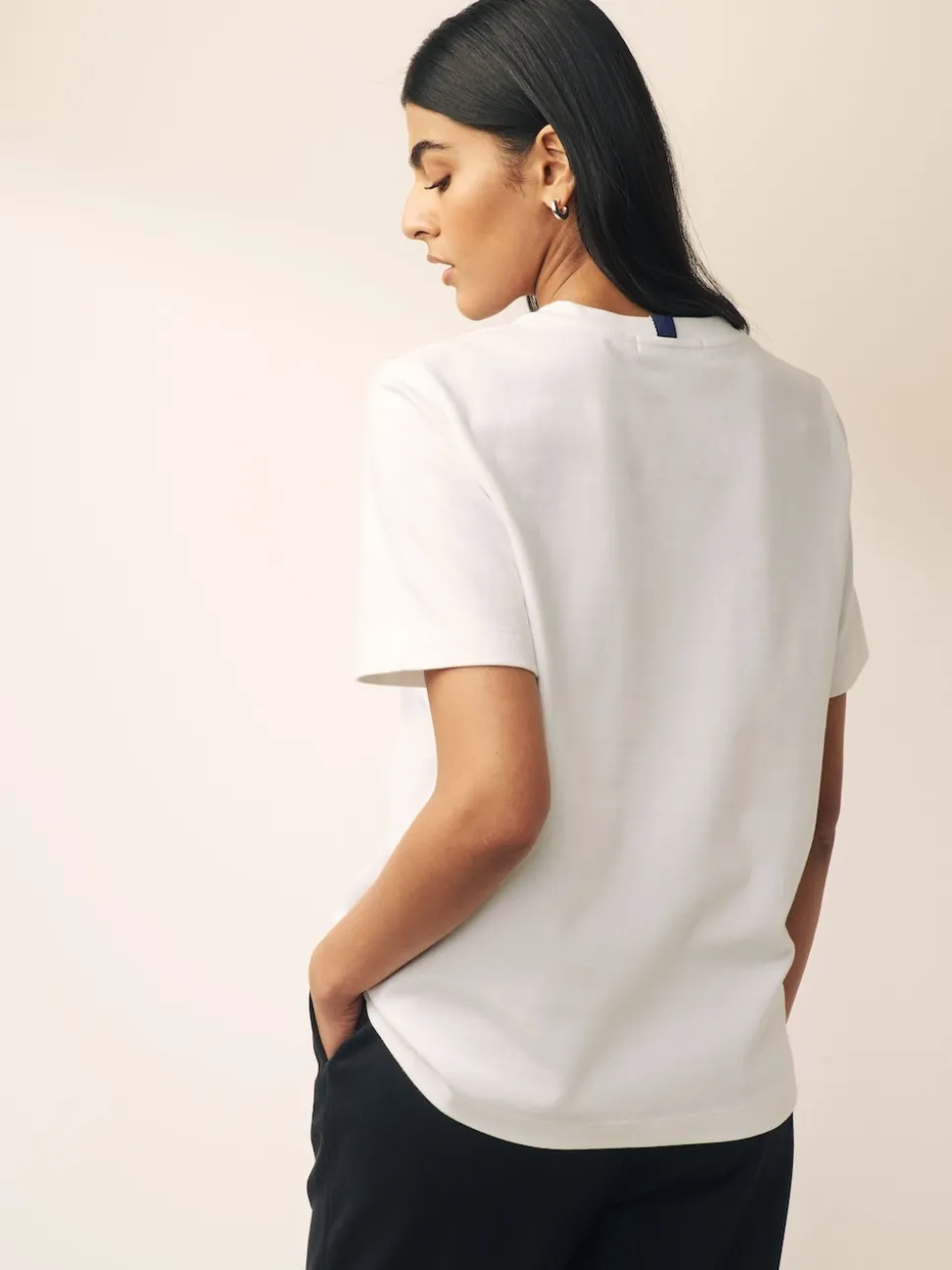 Noir/Blanc - Lot de 2 T-Shirts lourds à manches courtes