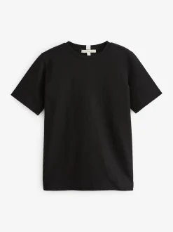 Noir/Blanc - Lot de 2 T-Shirts lourds à manches courtes