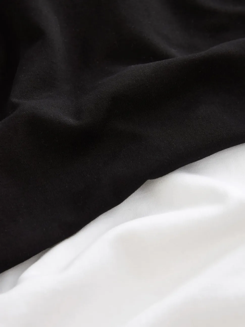 Noir/Blanc - Lot de 2 T-Shirts lourds à manches courtes