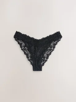 Noir/Blanc - Lot de culottes en dentelle Ultimate Comfort 7