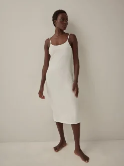 Noir/Blanc - Lot de 2 nuisettes en coton naturellement rafraîchissant