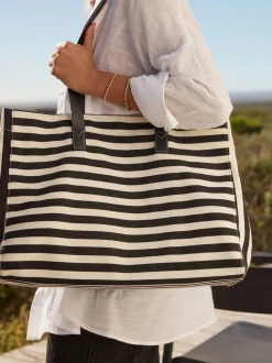 Noir/Blanc - Sac épaule imprimé