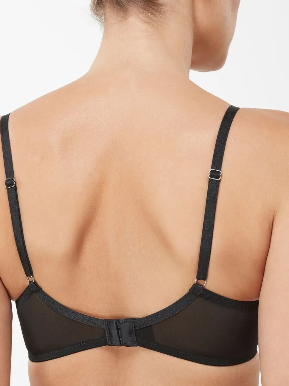 Noir/Blanc - Soutien-gorge à bonnets entiers sans coussinets