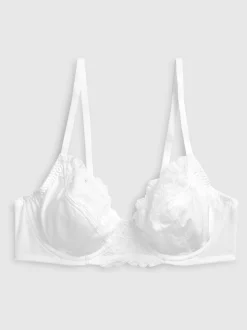 Noir/Blanc - Soutien-gorge à bonnets entiers sans coussinets