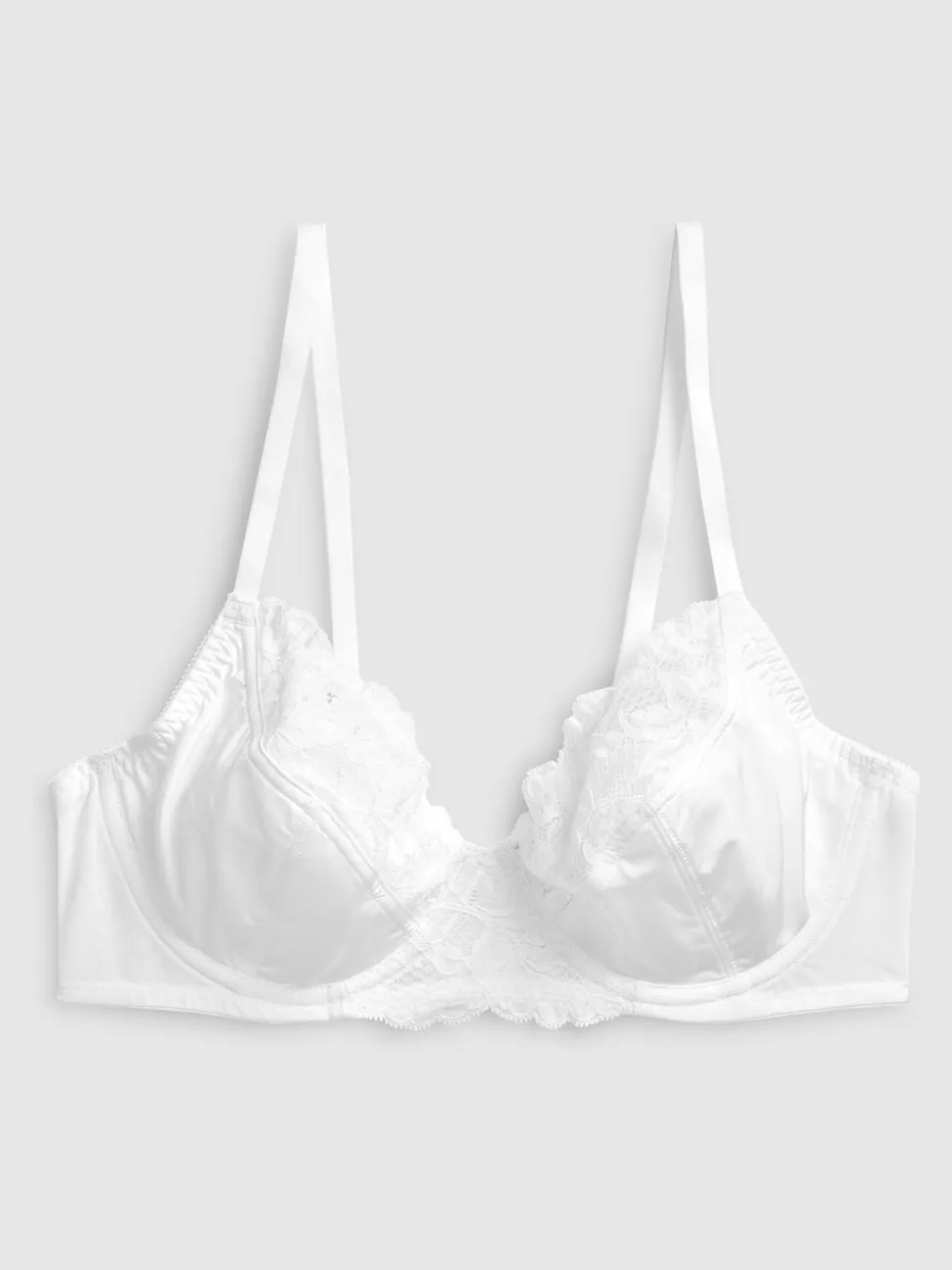 Noir/Blanc - Soutien-gorge à bonnets entiers sans coussinets