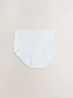 Noir/Blanc/Nu - Lot 3 culottes festonnées invisibles