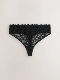Noir/Blanc/Nu - Lot de 3 culottes NVPL en dentelle sur le devant