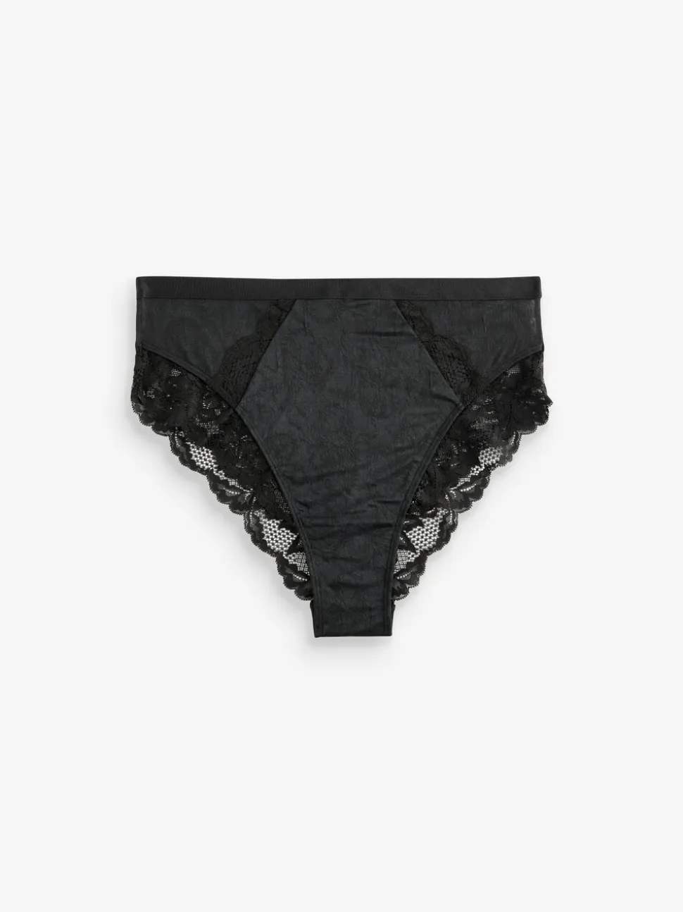 Noir/Blanc/Nu - Lot de 3 culottes bordées de dentelle