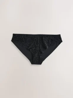 Noir/Blanc/Nu - Lot de 3 culottes NVPL en dentelle sur le devant