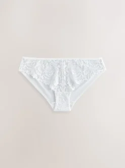 Noir/Blanc/Nu - Lot de 3 culottes NVPL en dentelle sur le devant