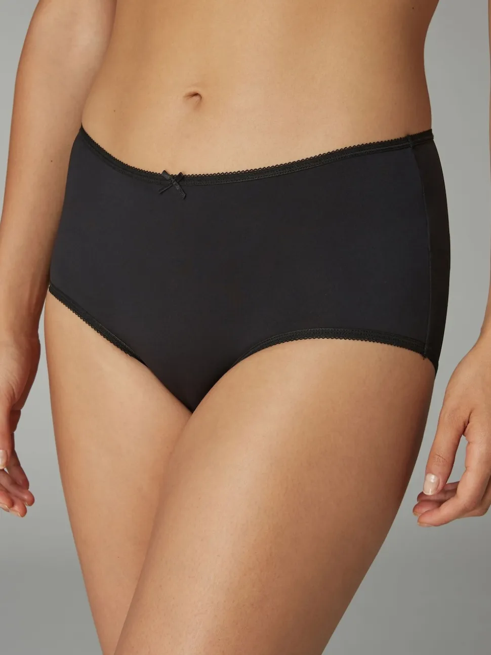 Noir/Blanc/Ppraline Nude - Culotte en microfibre 7 Pack