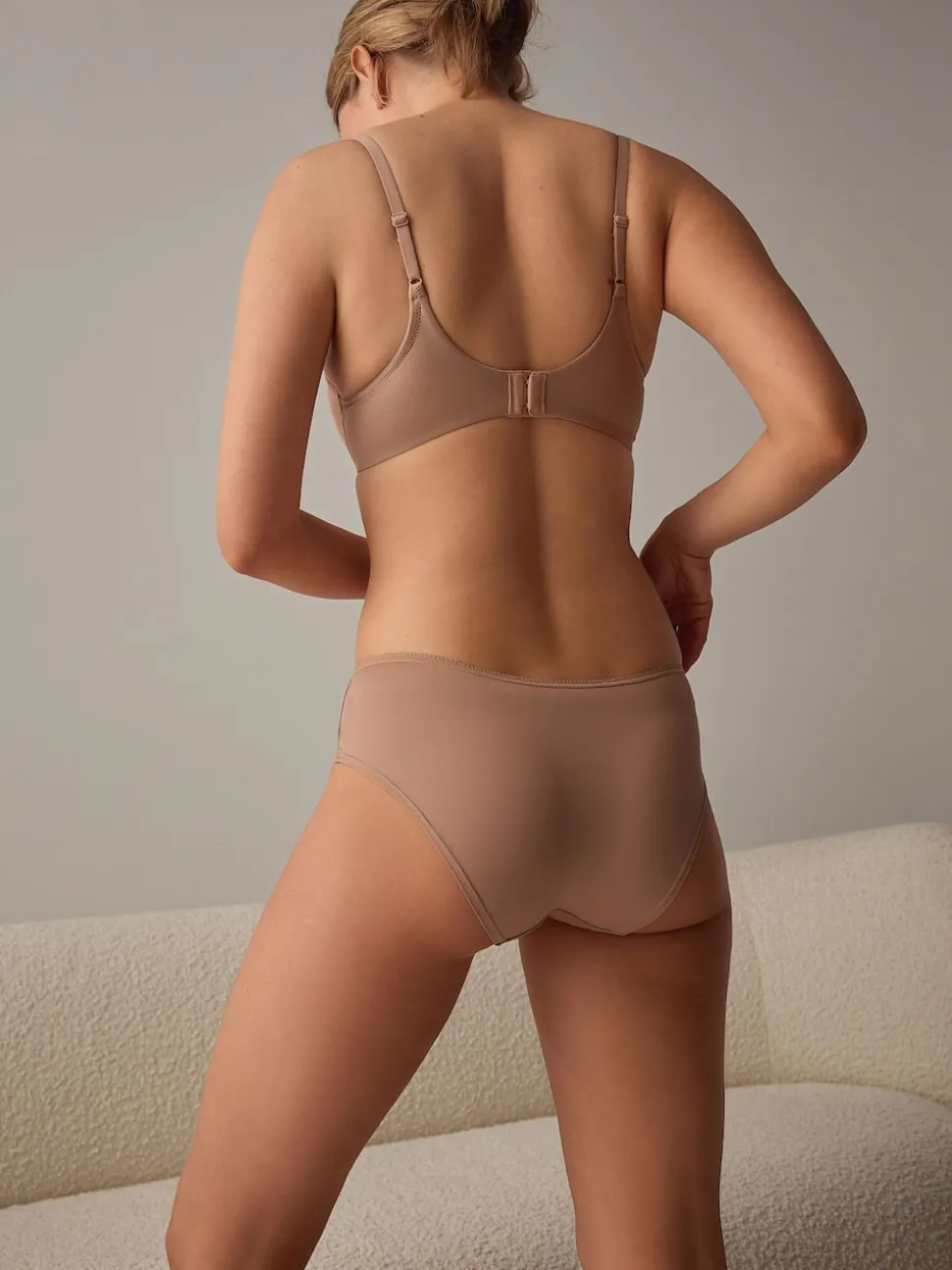 Noir/Blanc/Ppraline Nude - Culotte en microfibre 5 Pack