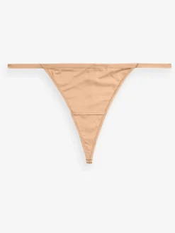 Noir/Blanc/Ppraline Nude - Culotte en microfibre 5 Pack