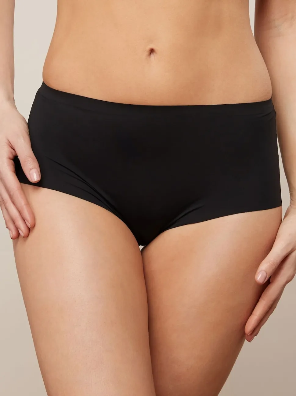 Noir/Blanc/Ppraline Nude - Lot 3 culottes invisibles et confortables