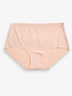 Noir/Blanc/Ppraline Nude - Lot 3 culottes invisibles et confortables