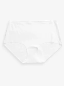 Noir/Blanc/Ppraline Nude - Lot 3 culottes invisibles et confortables