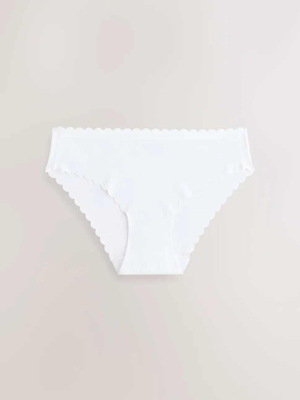 Noir/Blanc/Ppraline Nude - Lot 7 culottes festonnées invisibles