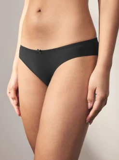 Noir/Blanc/Ppraline Nude - No VPL Lace Back Briefs 3 Pack
