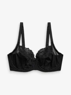 Noir/Blanc/Ppraline Nude - Soutien-gorge en dentelle DD+ 3 Pack