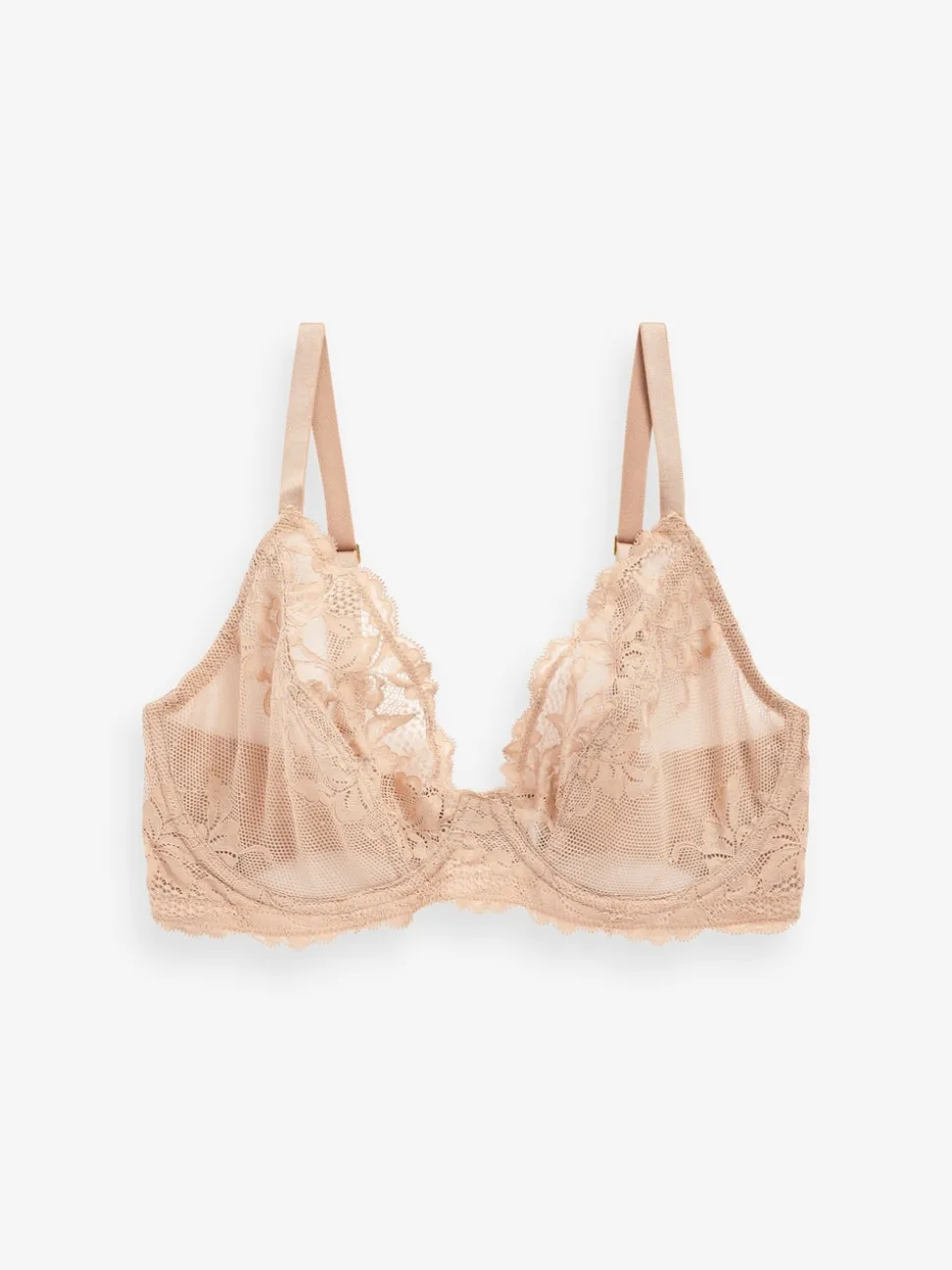Noir/Blanc/Ppraline Nude - Soutien-gorge en dentelle DD+ 3 Pack