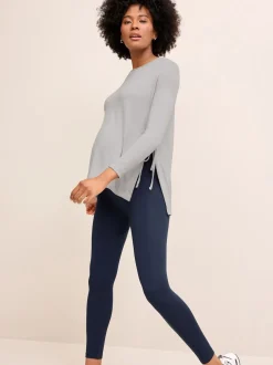 Noir/bleu marine - Leggings de maternité essentiels 2 Pack
