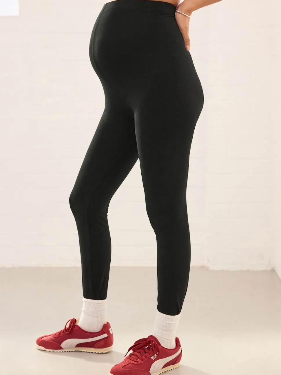 Noir/bleu marine Bleu/Marron - Lot de 3 leggings de maternité
