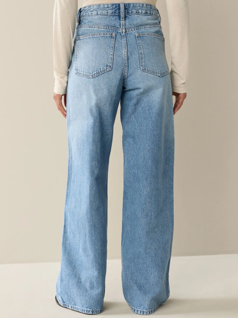Noir/Bleu moyen - Lot de 2 jeans à jambe large