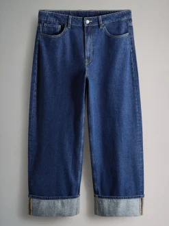 Noir/Bleu moyen - The Set lot de 2 Jean Denim Jambe large à revers