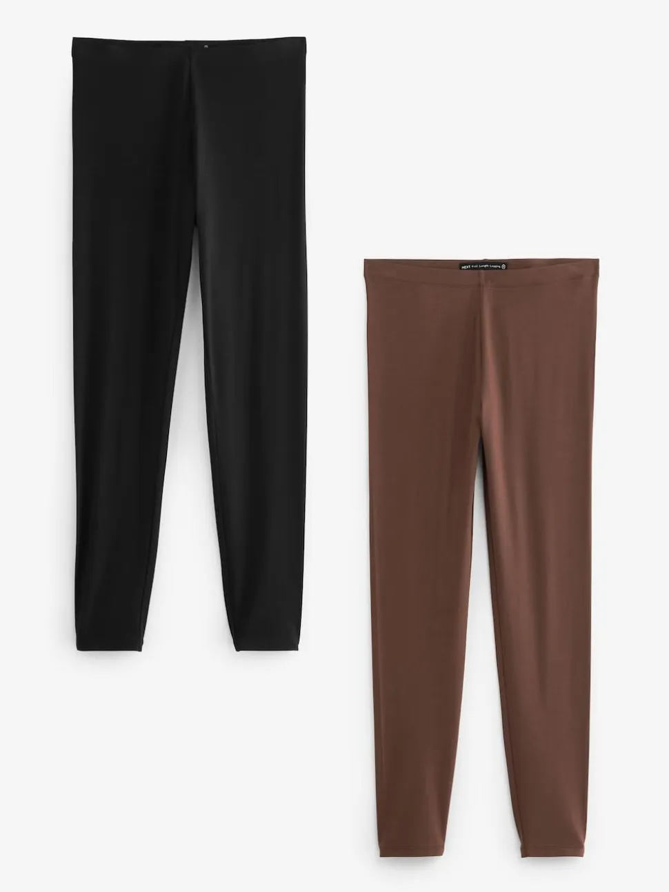 Noir/Brun - Lot de 2 leggings intégraux