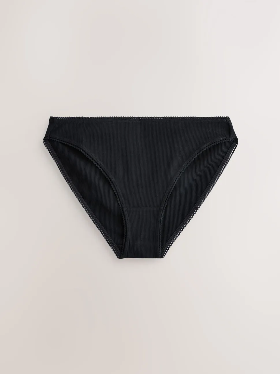 Noir/caramel nude/praline nude - 3 Slips Lot en coton côtelé